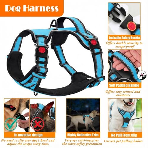 LOBEVE No Pull Dog Harness Travel Set