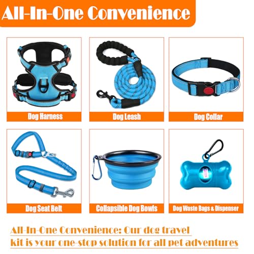 LOBEVE No Pull Dog Harness Travel Set